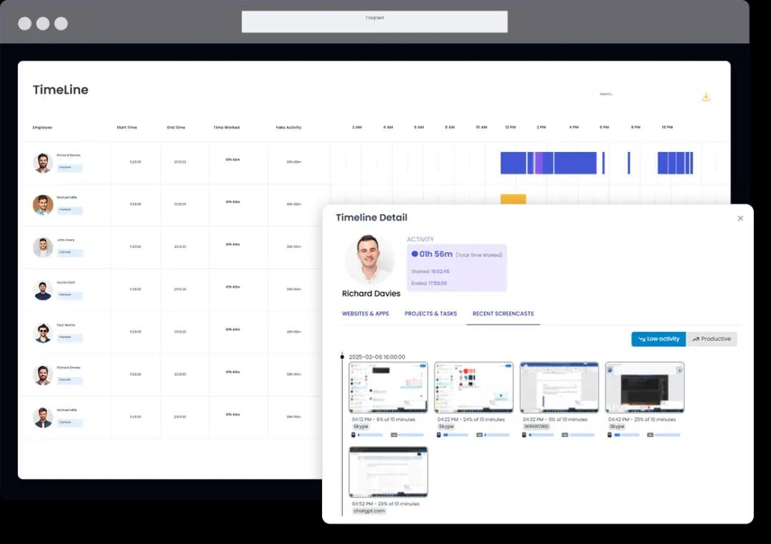 How TraqNext call center time tracking works from desktop agent to real-time ops dashboard